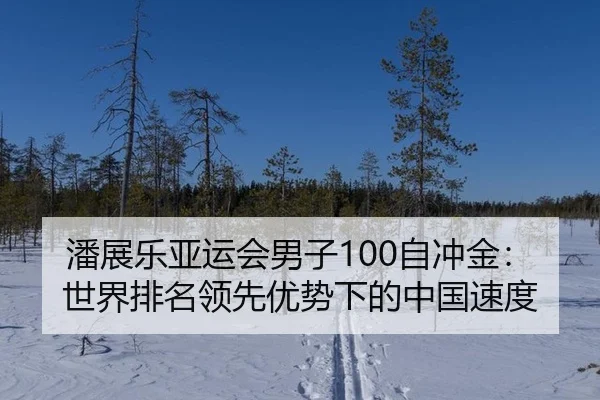 潘展乐亚运会男子100自冲金：世界排名领先优势下的中国速度